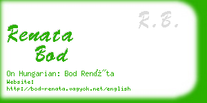 renata bod business card